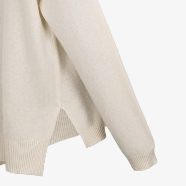 cashmere turtleneck hvid pullover